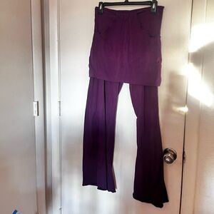 Purple Skirted Flare Leggings w/ Pockets! M/L